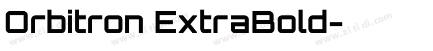Orbitron ExtraBold字体转换